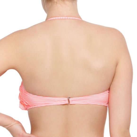 Arizona Striped Bandeau Bikini Swimsuit Top Junior - Picture 2 of 2